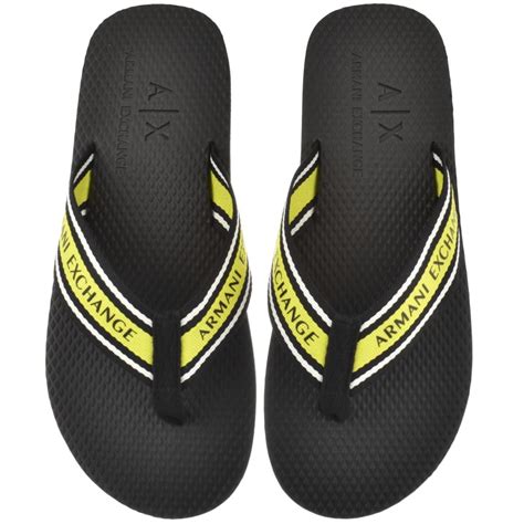 cheap mens armani flip flops|Armani exchange leather sneakers.